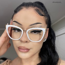 Ruiz Cateye White Glasses8