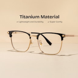 Barrett Browline Gold Glasses0