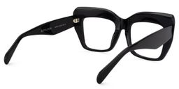 Charmaine Cat Eye Black Glasses5