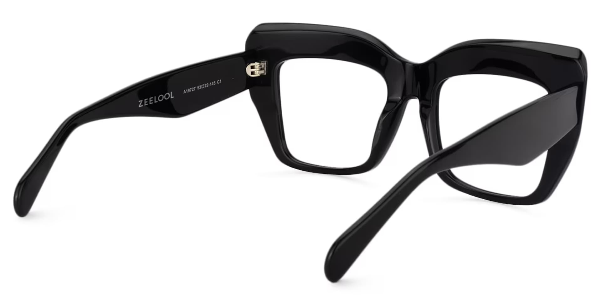 Charmaine Cateye Black Eyeglasses & Wide Frames5