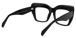 Charmaine Cat Eye Black Glasses5