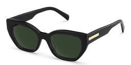Zia Black Cat-Eye Sunglasses3