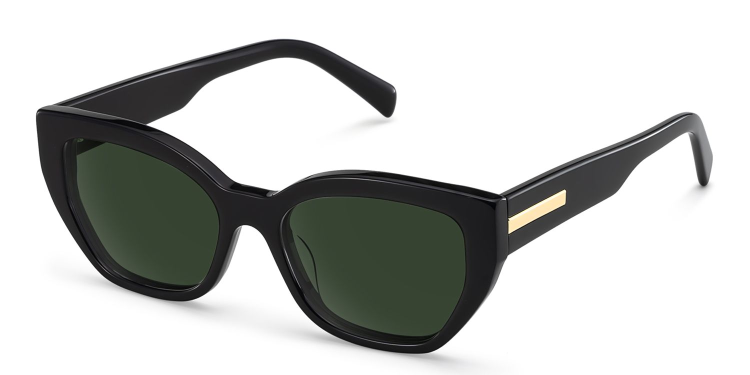 Zia Black Cat Eye Polarized Sunglasses for Driving | ZEELOOL3