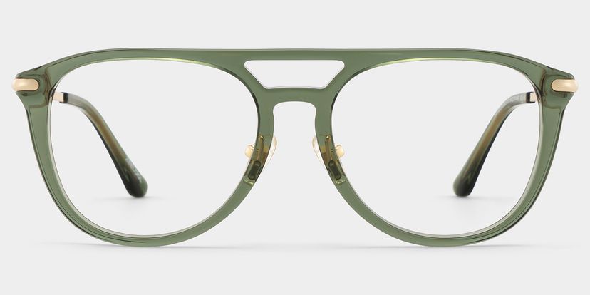 Isabelle Green Aviator Glasses