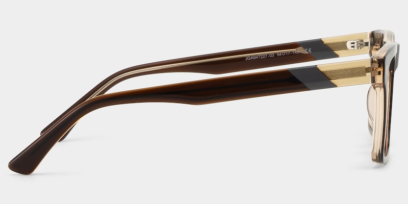 Rectangle Brown Eyeglasses- Henry Acetate Frame Glasses4
