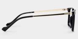 Archer Rectangle Black Glasses4