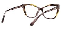 Nikaise Cateye Brown Glasses3