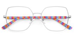 Billie Geometric Silver Glasses2