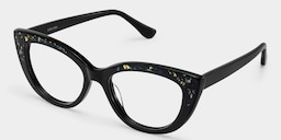 Elora  Cat-eye Black Glasses4