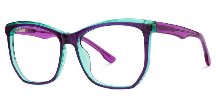Libby Geometric Purple Glasses