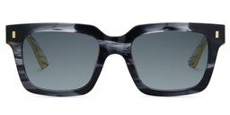 Rangel Rectangle Gray Sunglasses0