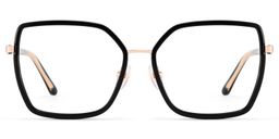 Jill Black Square Glasses0