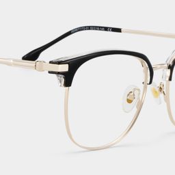 Naranjo Browline Black Glasses5