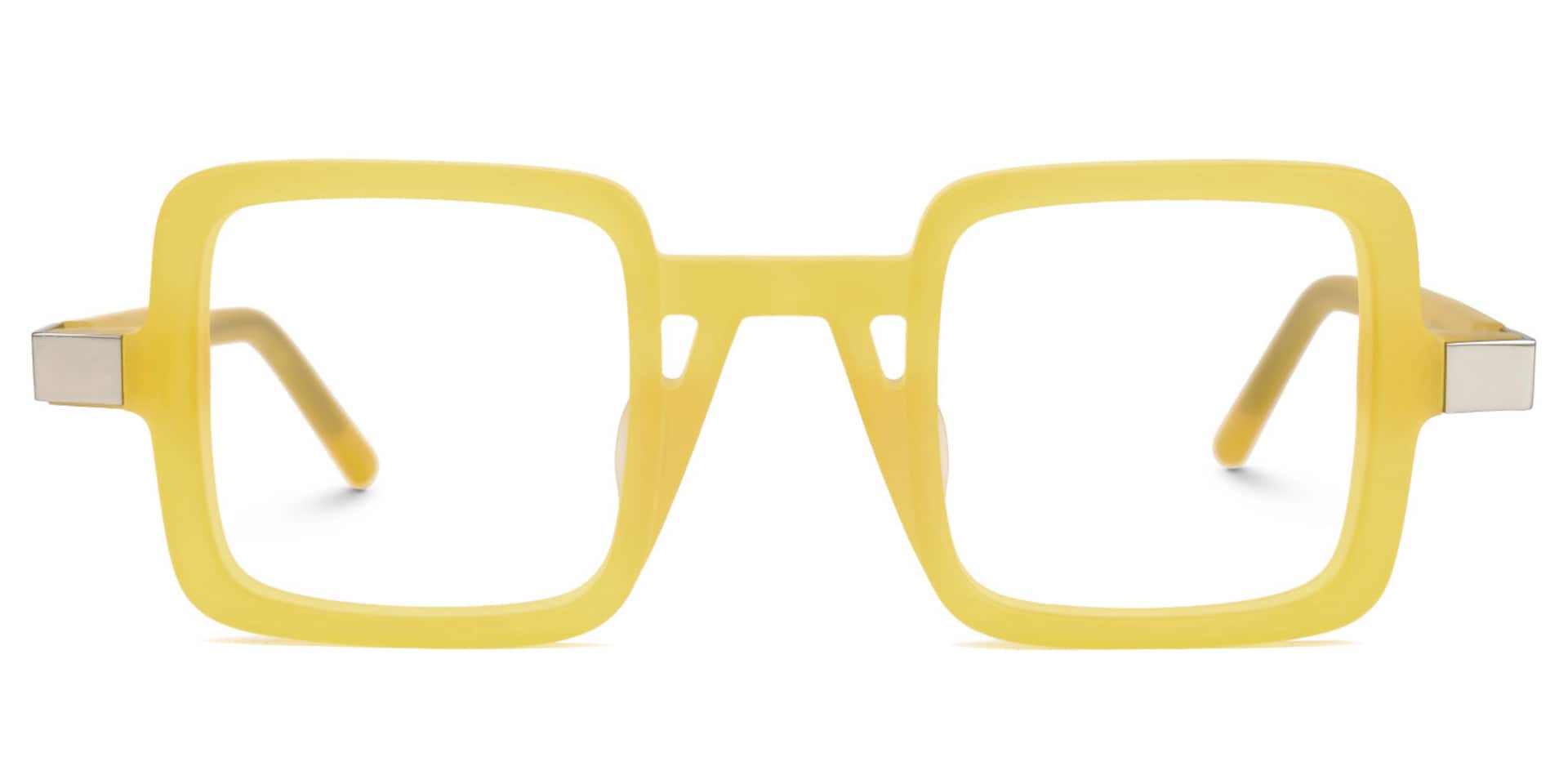 Bratton Square Yellow Glasses0