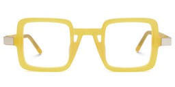 Bratton Square Yellow Glasses0