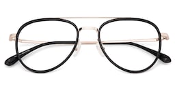 Serrano Avaitor Black Glasses1