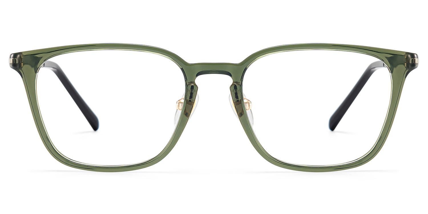 Lily Rectangular Round Glasses in Light Yellow Frame | ZEELOOL