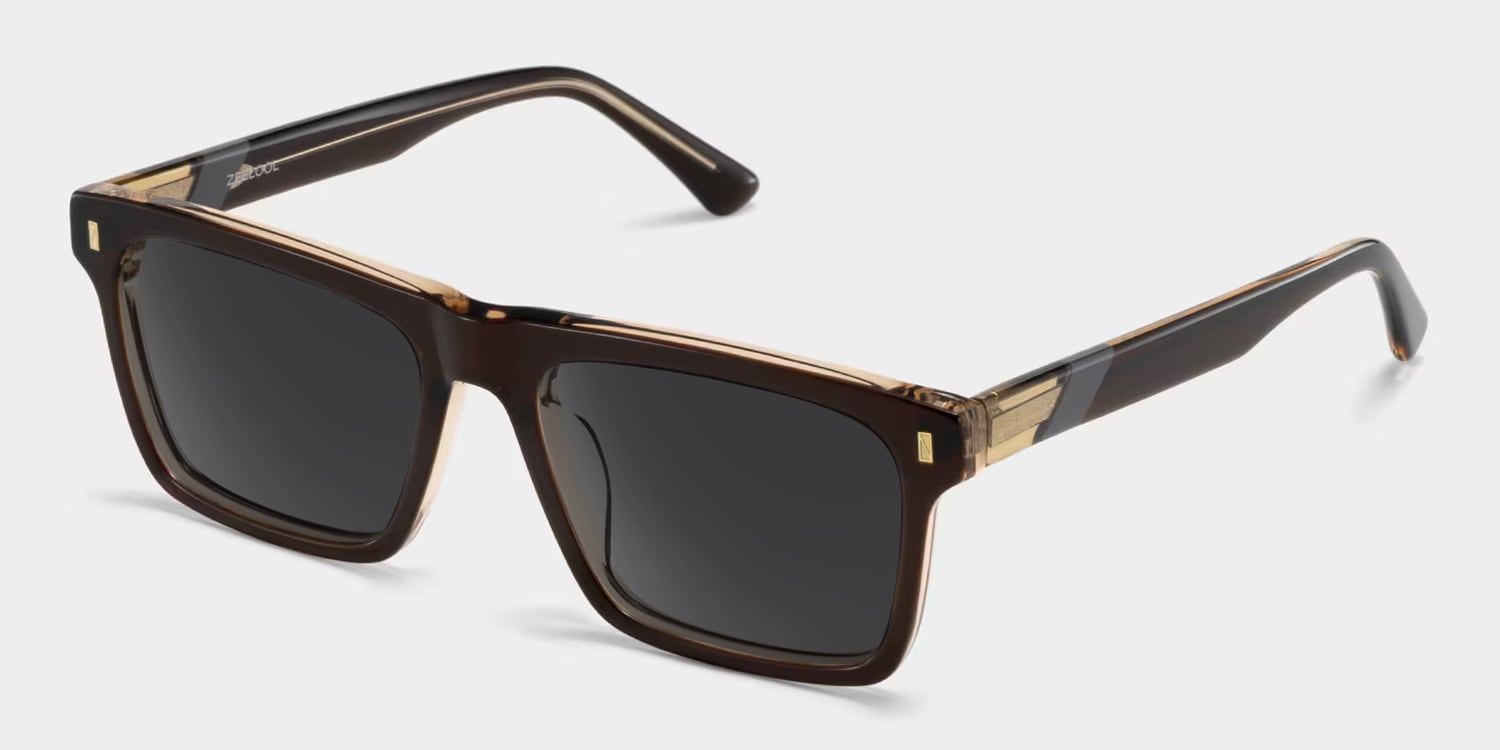 Henry Rectangle Brown Glasses2