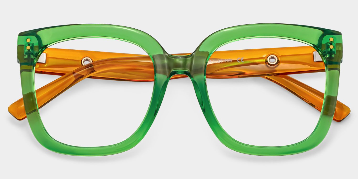 TR90 Ebony Eyeglasses, Ebony Square Glasses -Zeelool Glasses