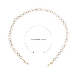 Simple Stylish Flower Shape White Eyewear Chains2