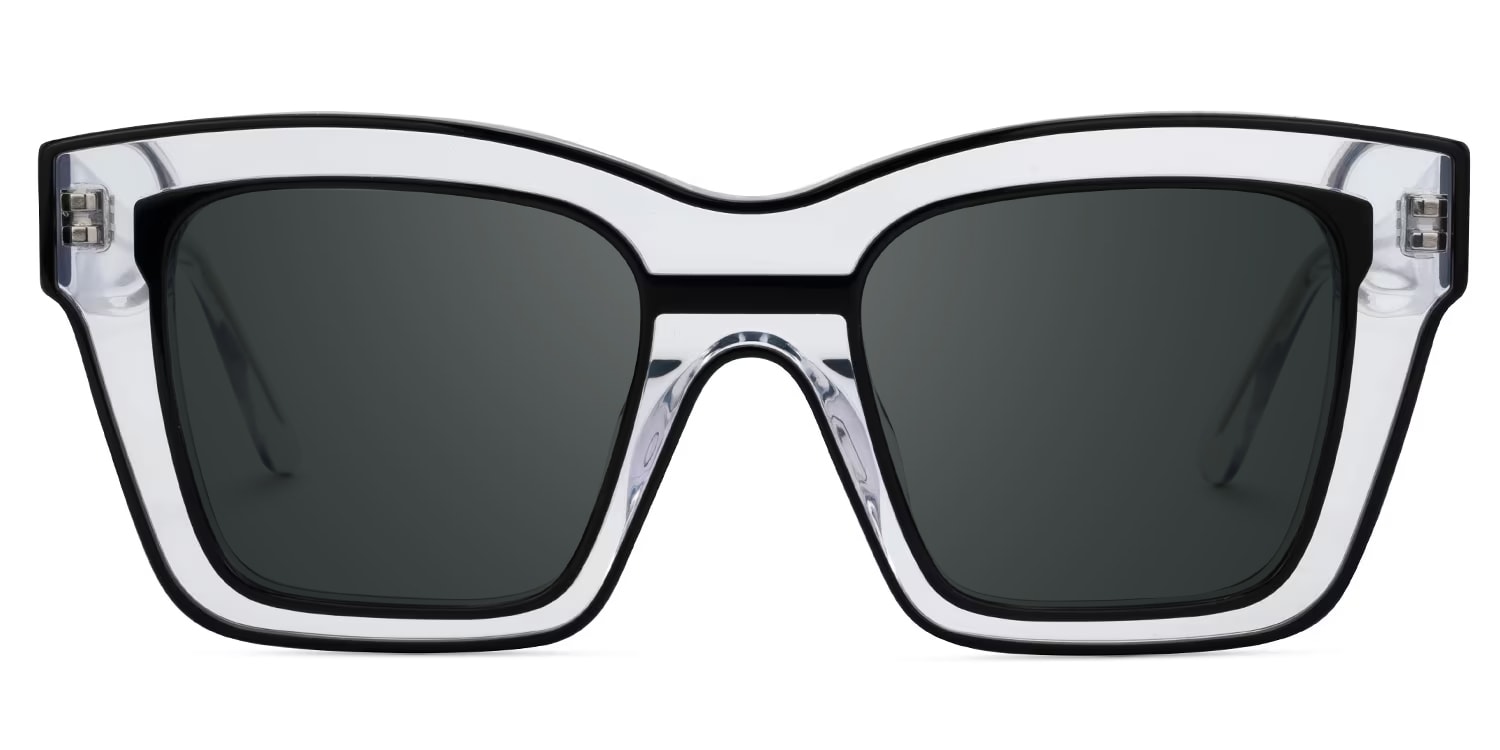 Legette Square Black Glasses