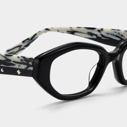 Bree Black Geometric Glasses5