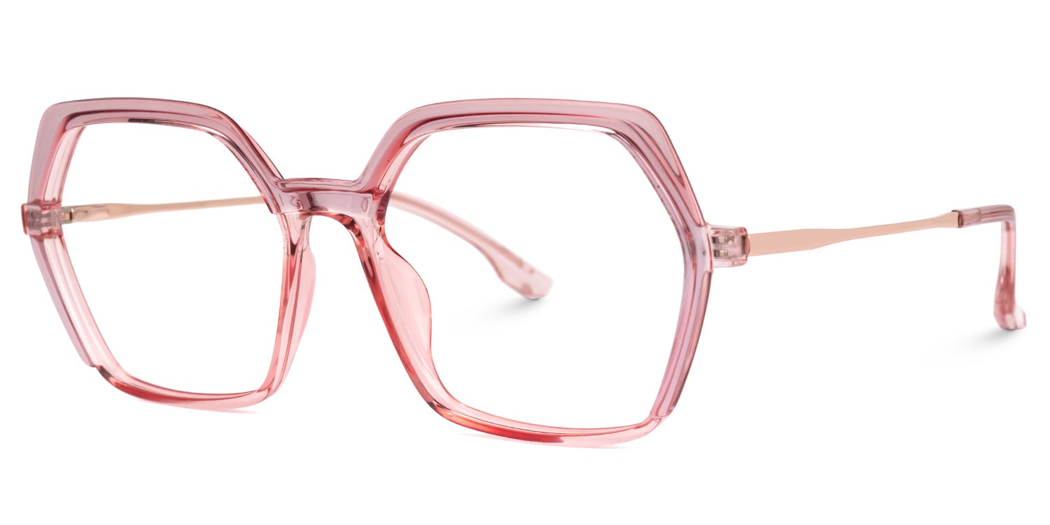 Waldron Geometric Pink Glasses1