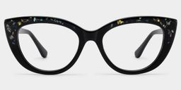 Elora  Cat-eye Black Glasses1