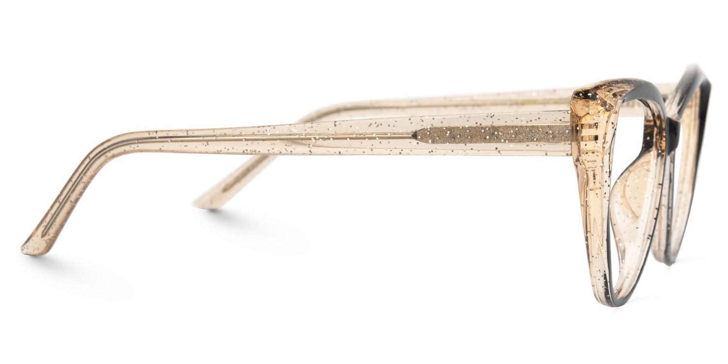 Tarun Cateye Beige Glasses | Zeelool Glasses2