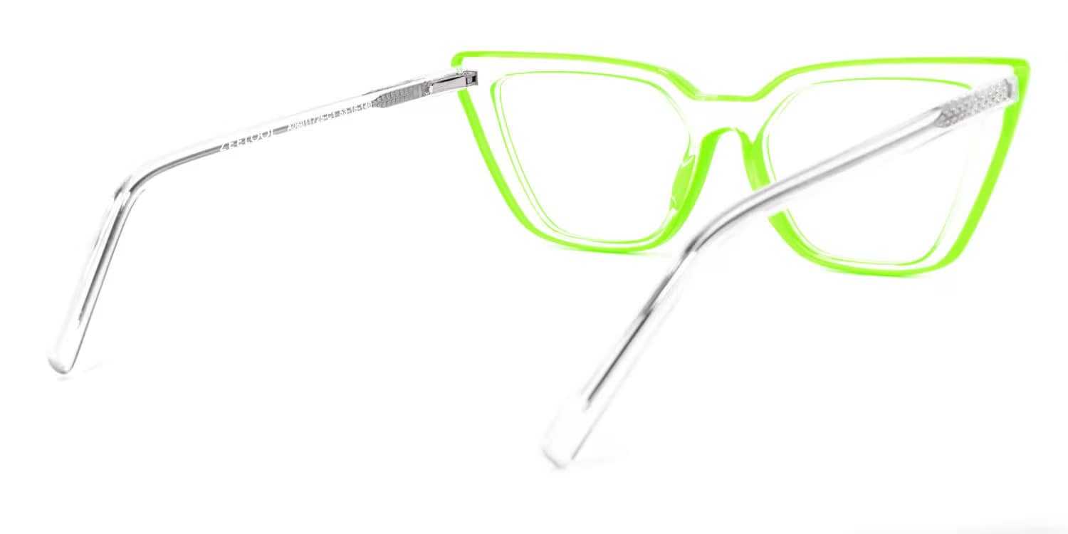 Yosef Cateye Green Glasses3