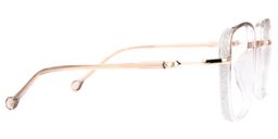 Joana Beige Geometric Glasses2