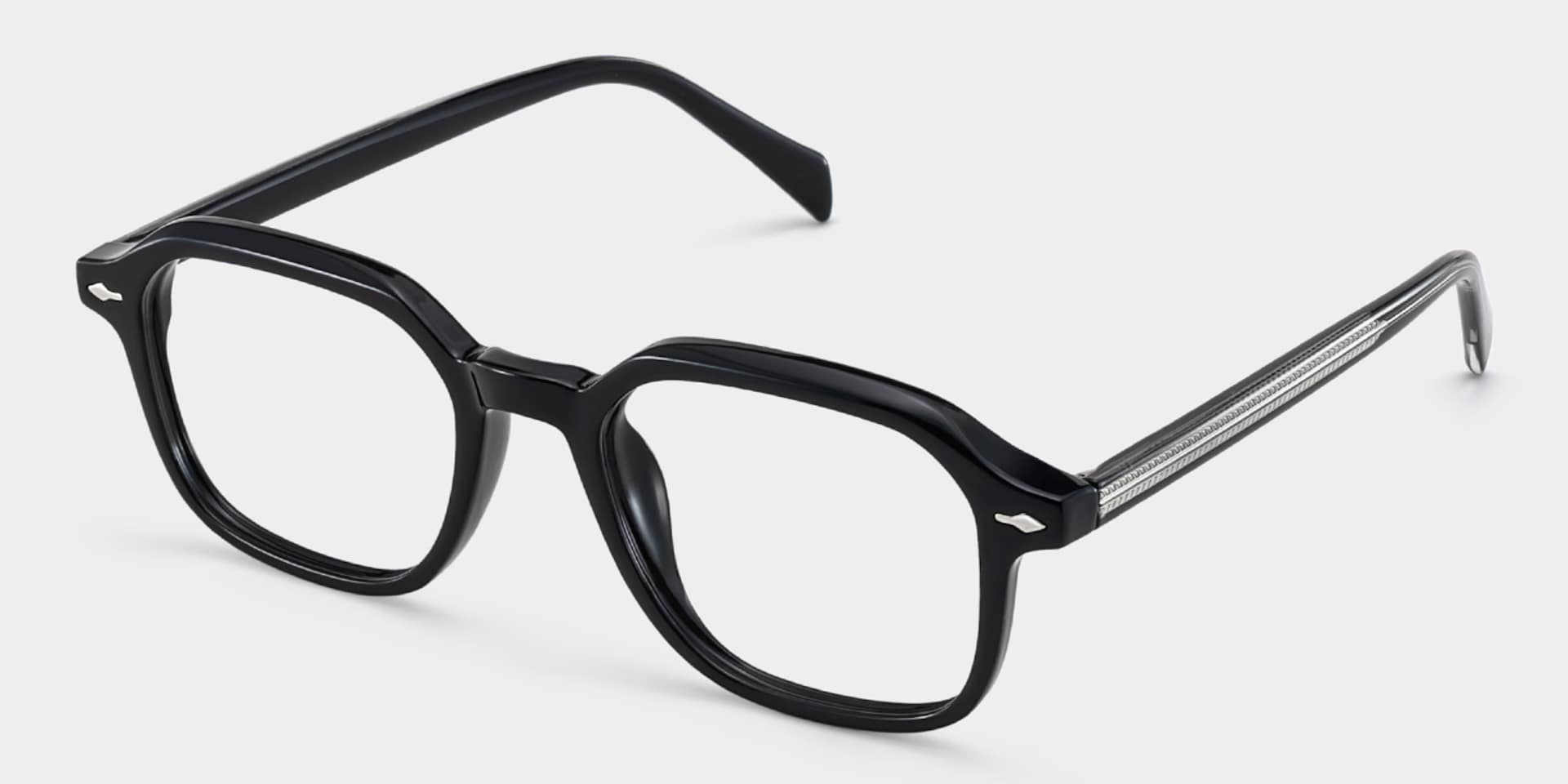 Josh Black Frame Glasses with Rectangle Frame Online | ZEELOOL3