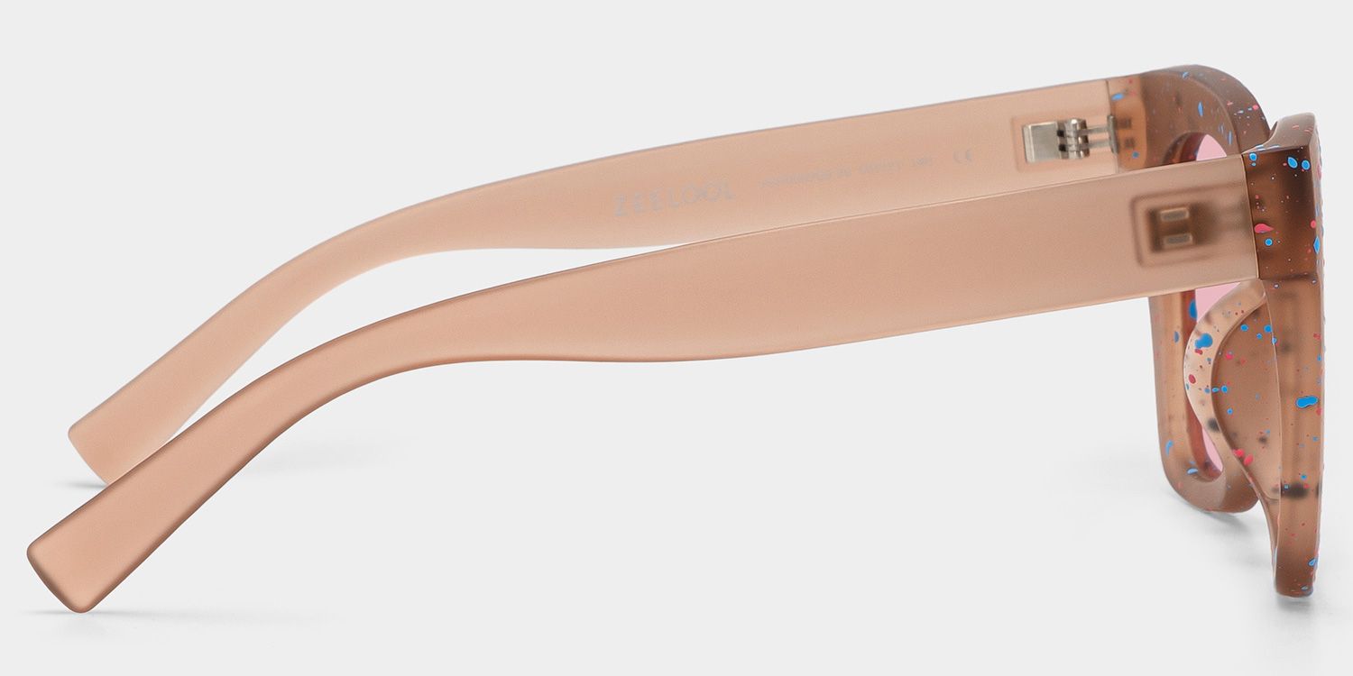 Malcolm Large Square Nerdy Glasses with Matte Brown3