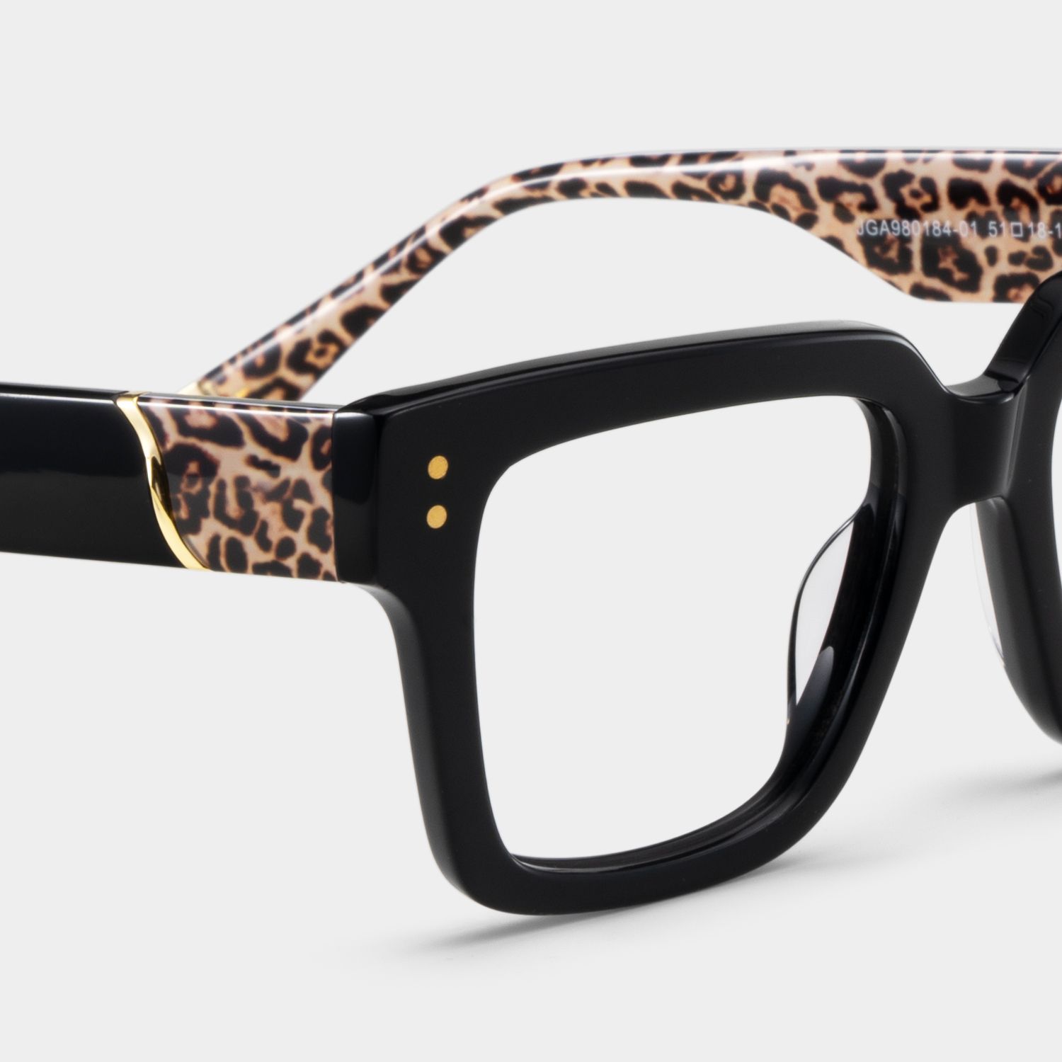 Caius Black Frame Glasses with Square Frame Online | ZEELOOL