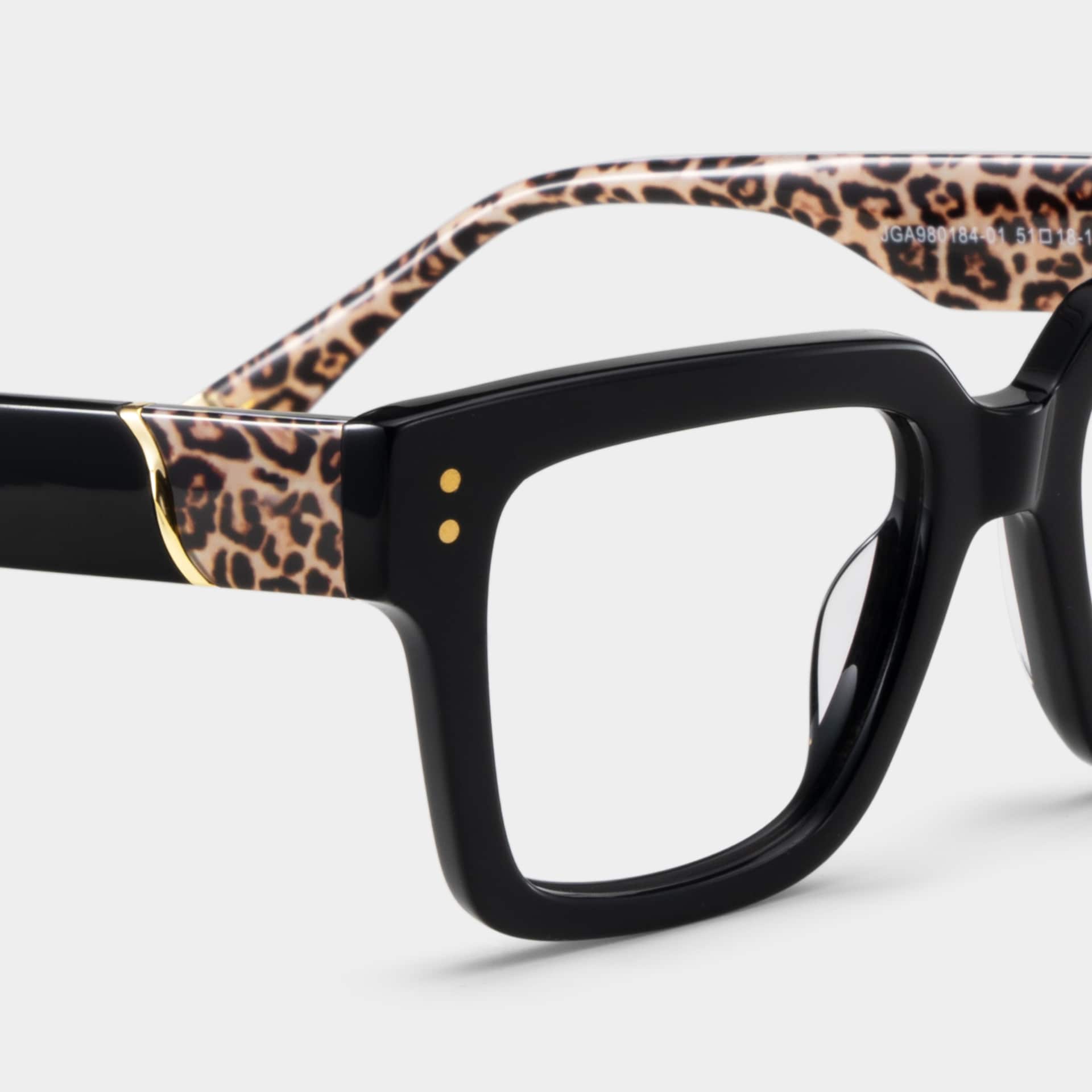 Caius Black Frame Glasses with Square Frame Online | ZEELOOL9