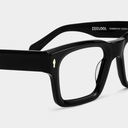 Herman Rectangle Black Glasses4