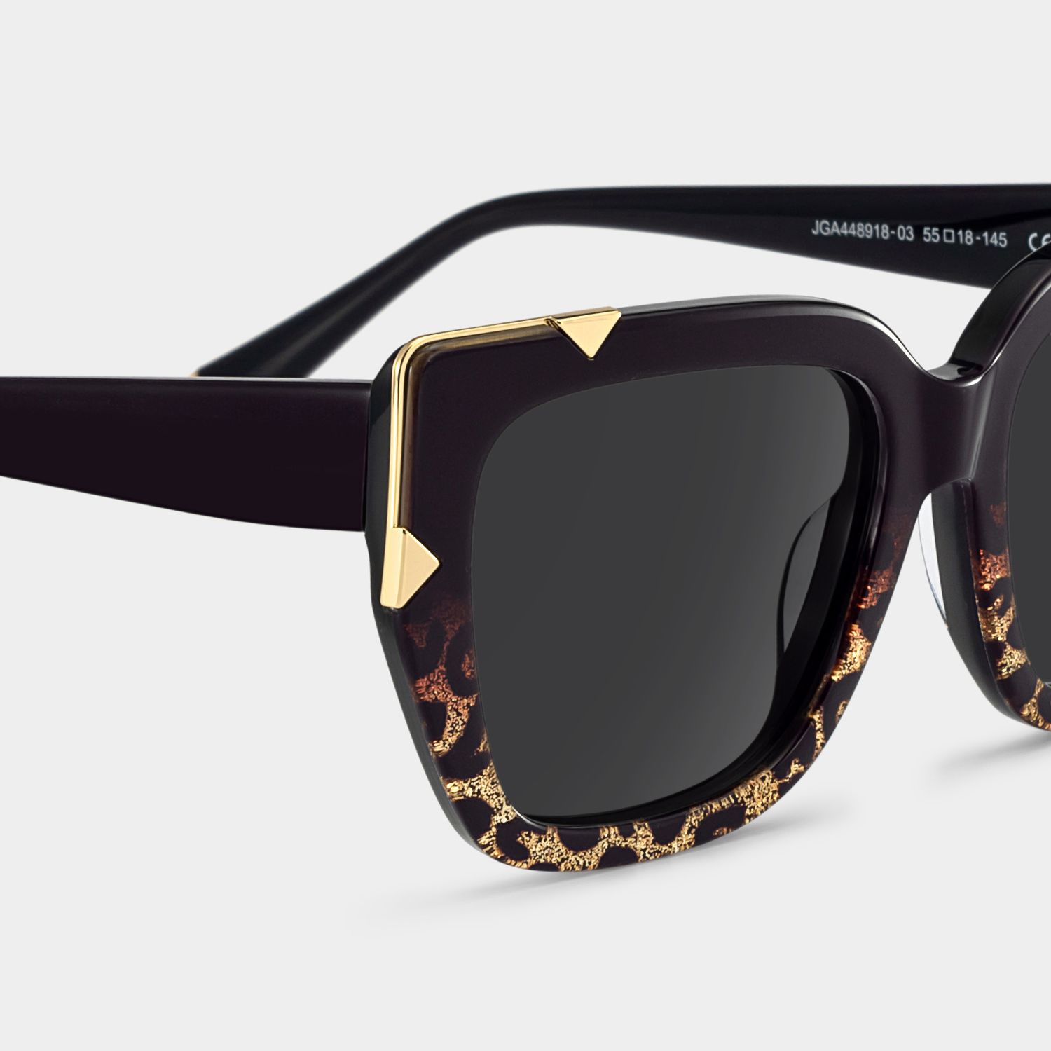 Dax Square black leopard print Frame Eyeglasses for Women| ZEELOOL