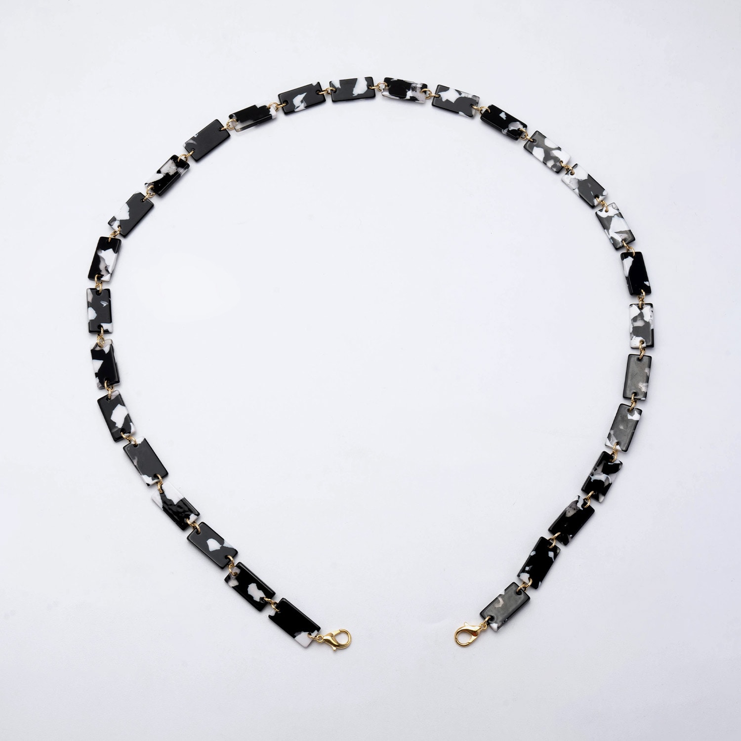 Marble Pattern Rectangle Lump Eyeglasses Chains1