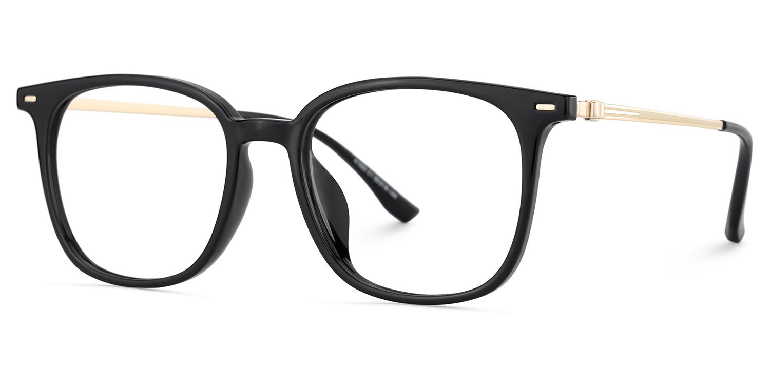 Cora Square Black Frame Eyeglasses for Woman| ZEELOOL3