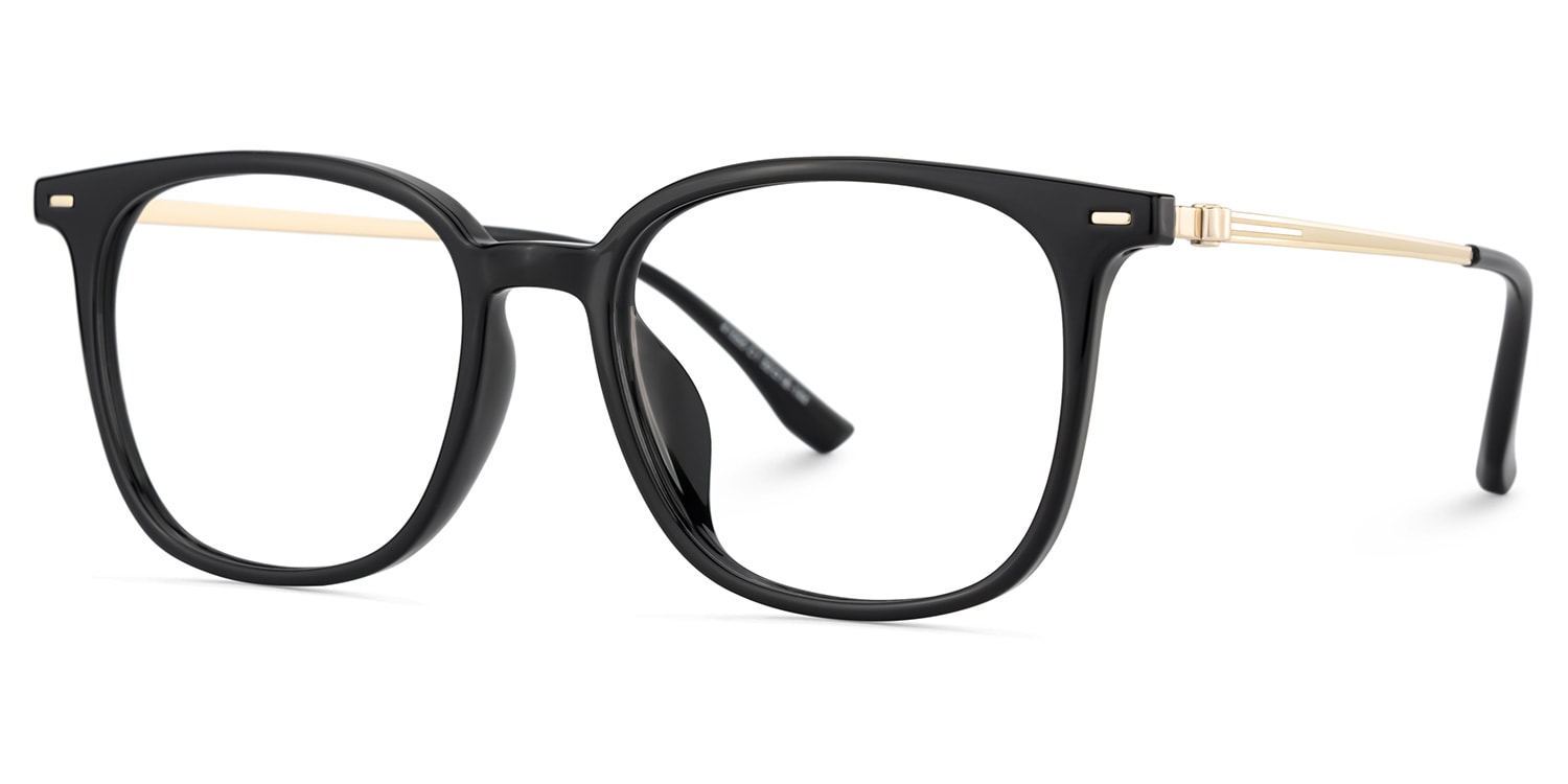 Cora Square Black Glasses3