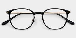 Mira Oval Black Glasses2