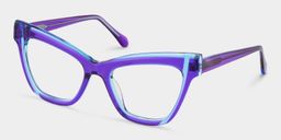 Saucie Cateye Purple Glasses2