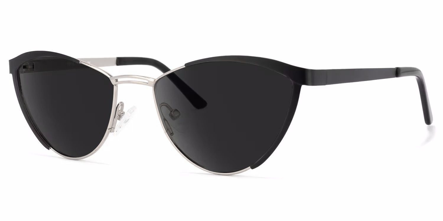 Sydney Cat Eye Black Sunglasses | Zeelool Glasses1