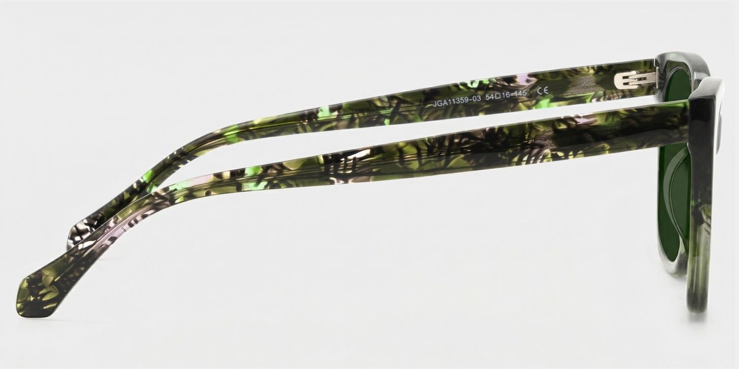 Maple Butterfly Style Green Frame Sunglasses | ZEELOOL