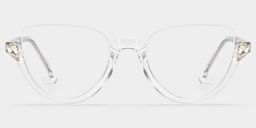 Felicia Cat Eye Clear Glasses0