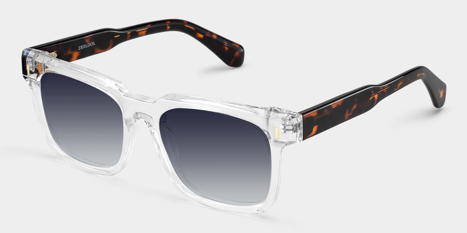 Connor transparent full rim rectangle eyeglasses Online | ZEELOOL2