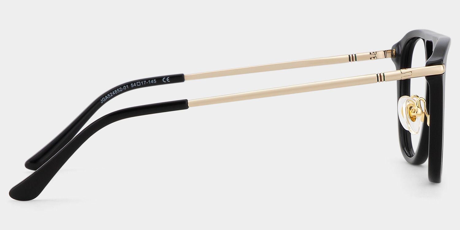 Isabelle Black Aviator glasses | Varsity Athleisure Stripe4