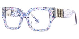 Spaller Square Blue Glasses2