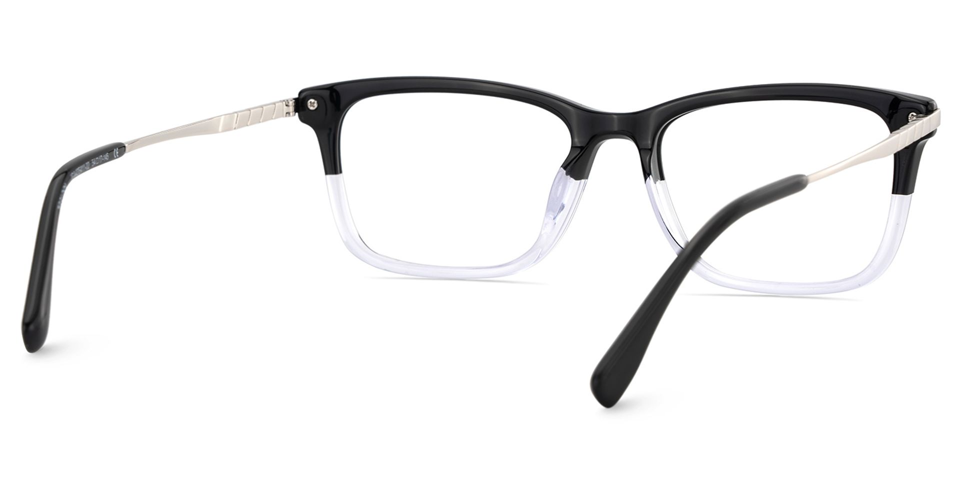 Zane Rectangle Black-crystle Color Frame Glasses for Men | Zeelool5