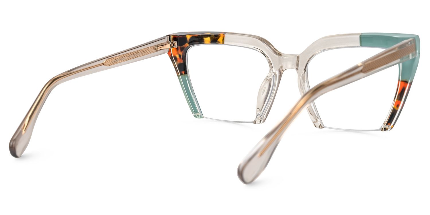 Shaun Cateye Green Glasses4